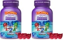 L'il Crits PJ Masks Gummy Melatonin 儿童补充品,无毒睡眠支助,60 Gummys(包2)