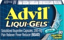 Advil Pain Reliver/Fever Reducer,200mg Solubilized Ibuprofen(80-Count Liqui-Gel Capsules,包装2)