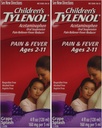 儿童Tylenol葡萄口味年龄 2 - 11 - 2包 4.0 FL OZ