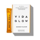 Vida Glow Marine Collagen Powder - 配有Collagen Peptides的抗衰老补充剂, 推广光泽皮肤, 坚固的钉子, 健康的头发 ~ 30 services, Mango Flavor