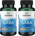 Swanson 氨基酸最大强度 GABA 750毫米 60伏特卡普尔(2包)