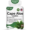 Aloe角天然氧化物补充剂 - 便秘救济 - 管制Bowel - 全天然草药解毒-体重管理补充剂 - 消化辅助饮食补充剂 - 90 Caps - 非GMO