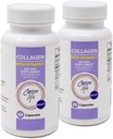 Carson Life Collagen Capsules 配有维生素 C - 60 Capsules - 抗衰老,免疫支持,健康头发,皮肤和钉子的饮食补充 - 美国制造(2包)