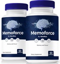 (2 Pack) Memo Force Pills, 用 Memo Force Capsules 解锁你的全部潜力 - 支持内存, 焦点和集中, 平衡健康和功能, 官方 Memo Force Reviews (120 Capsules)