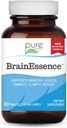 PURE ESSENCE LABS BRASTENSENSE - 记忆补充和男、女和成人维生素 - 记忆、焦点、清晰度和压力缓解草药促进器 - Bacopa Monnieri, Ashwagandha & More(30块药片)