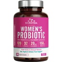 妇女亲生药,120亿和32条带Cranberry、Prebiotics和消化酶、古特、阴道和尿道阻塞支助的草丛,30个延迟释放的盖