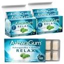 AshwaGum RELAX Gum by BetterGum, High Potency Supplement with KSM 66 Ashwagandha and Gaba, Supports Stress and Tension Relief, Alternative to Gummies, Sugar-Free, Pack of 2