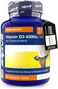 Zipvit 维生素 D3 4000iu x 360 片 - 高强度维生素 D - 支持骨骼和肌肉功能 - 维护免疫系统 - 蔬菜 - 12个月供应