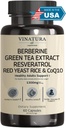 *美国制造和试验* 带有绿色茶叶提取剂、resveratrol、镁、甘油、铬皮化物的健康水平