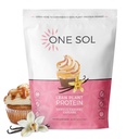1 Sol Lean Plant蛋白粉、Pea & Brown Rice protein、低卡、Vegan Friendly - Gluten、Lactose、 & Soy Free - 没有添加糖、非GMO、清洁营养、无布洛宁(Vanilla Caramel杯蛋糕)