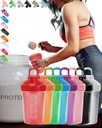 EBAT 16 Piect Set 彩色抗DropBPAFREELeak 蛋白质蛋白质 摇摆瓶值 Pack w. Whisk Ball & Ergonomic Design &, 8 男子/妇女独特的彩色值 Pack(见照片) /