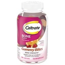 Caltraate Gummy Bites 500 mg Calcium and Vitamin D 补充品,黑樱桃,草莓,橘子 - 100 计数