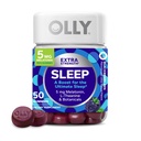 OLLY 超强睡眠 Gummy, 5 mg Melatonin, L- Theanine, Chamomile, Lemon Balm, 睡眠援助, 黑莓 - 50 计数
