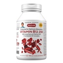 AndreW Lessman 维生素B12 250 180 Capsules - 吸收-保护甲基Cobalamin(天然复合维生素B12),能量和应激支持所必需,+ B-复合,容易吞咽 Capsules