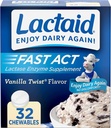 LACTAID 快速法案 Chewables Vanilla Twist 32牌匾(包3)