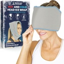 北极Flex Migraine头痛救济冰头包 - Headches Ice Pack Cap - 软冷热胶帽眼罩 伤到颈部,肩部紧张疼痛 - 冻结,热疗 - 小孩,男,女