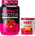 营养学 TRIPACT 蛋白粉 7-in-1 食用替代摇摆 超级莓(40种服务) 甜菜 活性 天然预研粉 激情水果火焰(30种服务)