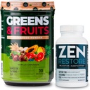 营养学 绿色和水果 粉末-天然来源超级食品 香草肉桂(30种)  Zen天然镁补充剂(30种)