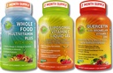 Immune, Energy & 综合多系统支持Trio - Liposomal Vitamin C 1100mg Liquid Gel + Quercetin with Bromelain, Zinc & Vitamin C + Daily Multivitamin with Iron - 非 GMO, 清洁标签