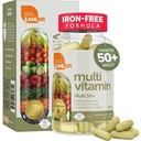 Zahler Multivitamin 50+,无铁配方+Lutein促进眼部健康,60 Capsules.