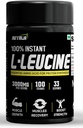 L-Leucine粉 - 100%纯度 & USP 分级 溶解速度更快,快速吸收,生物利用率更好 肌肉生长和复苏