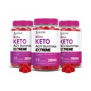 合理实验室(3 Pack Bliss Keto ACV Gummys Extreme 2000MG Bliss Keto Gummys 苹果苹果苹果醋 配以石榴甜菜汁粉 B12 Vegan Non GMO 180 Gummys 配制)