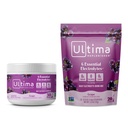 Ultima Electrolyte Powder Drink Mix Bundle – 无糖食品 – Grape,30个服务罐和20个粘盘包装 – 6个电解质和矿物 – Keto Friendly, Vegan, 非GMO