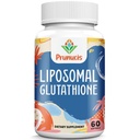 2400MG Liposomal Gluutathione,配有维生素C,牛奶硝酸和Alpha-Lipoic酸,主抗氧化剂,纯还原L-Glutathione - Immune系统,细胞修复,能量,高吸收,60软胶