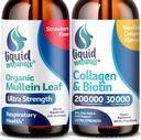 LABSRX Mullein Leaf Drops for Lungs, 2 Fl. Oz - Liquid Collagen and Biotin, 2 Fl. Oz - 肺部叶落, 2 Fl.