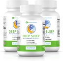 Ben's Natural Health Deep Sleep Support Supports, Melatonin, Valerian, Chamomile and Lavender, 30 Capsules, 3 Pack (英语).