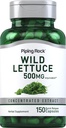 Pipping Rock Wild Lettuce 提取 | 500 mg | 150 Capsules | 集中草药补充 | 非转基因生物, Gluten Free
