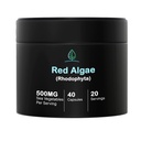 Bin Red Marine Algae Capsules Gigartina 和 Dumontiacea Red Algae 补充品 格卢滕自由,维冈,野生收获 富人,维冈奥米加3 (40 Capsules)