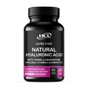 天然Hyaluronic酸补充剂 5X 纯Tremella蘑菇加维他命 C & Hibiscus的强化水解药 - 皮肤补充剂 Anti Rettle 饮食卡普尔 - 发指甲维生素