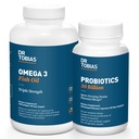Tobias Priotics博士 30亿和Omega 3鱼油(2000毫克),用于消化支持和总体健康