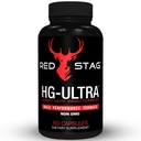 红刺毒杆菌(Red Stag Testosterone Booster Horny Goat Weed Complex)与麦卡根粉,Tribulus Terrestris, Saw Palmetto & Tongkat Ali Powder 雄性增殖 - 60个卡普尔