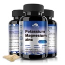 Potassium Magnesium Supplement 1000mg, Magnesium Potassium Zinc Aspartate Support Vascular, Bone, Heart, Muscle & Nerve Health, Non-GMO, Vegan, (120 Capsules)
