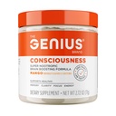 Genius 意识 超新星大脑补充粉末 芒果 - 焦点 认知功能 浓度和记忆促进器 - Alpha GPC & Lions Mane Mushroom for Neuro Energy & IQ