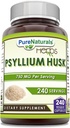 (原始内容存档于2018-09-21). Prure Naturals Psyllium Husk Supplement 750 Mg Per Service 240 Veggie Capsules – Non-GMO – Gluten-free – 制造于美国.