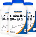 营养成本 L-Citrulline 750mg,180 Capsules(3瓶)