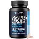 L-Arginine Capsules with L-Citrulline - Nitric Oxide 补编 - L Arginine和L Citrulline Blend - 120 Counter - Vegan, N-GMO Capsules for 性能,耐力和肌肉支持 - 2个月供应