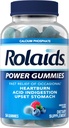 Rolaids Power Gummys,《不定期心脏灼伤和酸性消化不良快速缓解》,《饮食补充》,Smooth Berry,54 Gummys