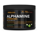 PEScience Alphamine 热致性预工作, Fat Burner 预工作能源粉与L-Carnitine,酸绿苹果, 60 Scoops