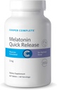 Cooper Complete - 快速释放Melatonin - 3 mg快速溶解片,睡眠支持补充 - 每瓶60片. 包装 2
