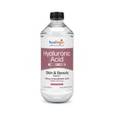 Hyalogical Liquid Hyaluronic Acid 补充剂 - 配有100mg HA和100mg MSM的无色皮肤支持 - 面部,眼部和唇部的自然水分 - 高分子重量公式 - 12 oz