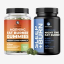 Fat Burner Gummys and Night Time Fot Burner 24/7体重损失支持 绿茶和Raspberry Ketones QQ Appetite 抑制剂,代谢促进剂,和Belly Fat 减肥器 QQ 1个月供应