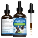 Petwelling Milk attle for Cats - Organic Milk 硝酸盐,支持健康的肝功能与解毒 - Vet-Formated Herbal 补充剂 - 4 oz (118 ml)