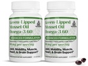 TURNER 新西兰绿色浸泡Omega-3 Mussel Oil,53x 具有UAF1000+超强抗氧化剂,无鱼余味,2瓶,120软胶