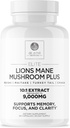 DR. EMIL NUTION 9000mg 有机狮子 Mane 补充Capsules 配有 Chaga, Reishi & Maitake - 健康支持的天然蘑菇混合剂