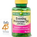 春谷晚报 Primrose Oil 女性健康饮食补编 Softgels, 1000 mg, 75 mg, 75 mg, Softgels, Evening Primrose Oil Capsules 1000 mg Bundle 与 LualL 45 糖尿病解码
