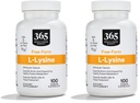 365 由全食品市场,L Lysine 500 Mg 蔬菜罐头,100 Counters (Pack of 2)